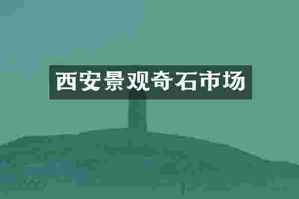 西安景观奇石市场