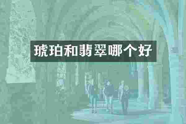 琥珀和翡翠哪个好