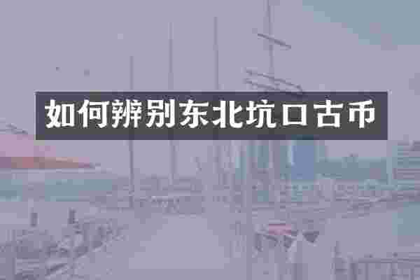 如何辨别东北坑口古币