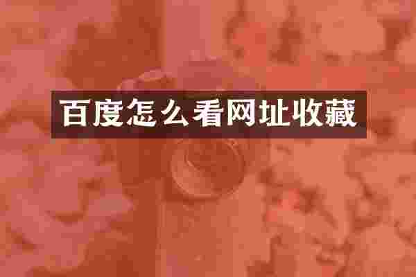 百度怎么看网址收藏