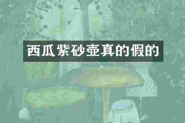 西瓜紫砂壶真的假的