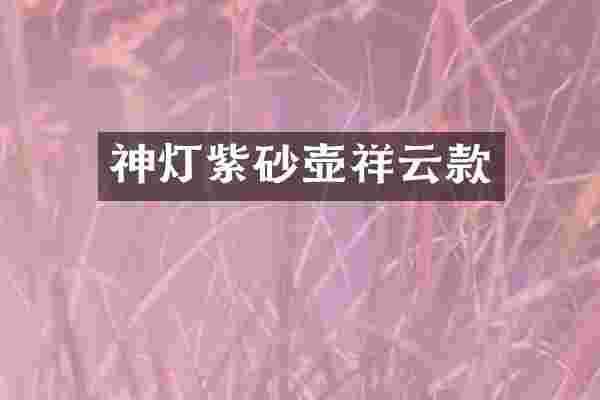 神灯紫砂壶祥云款