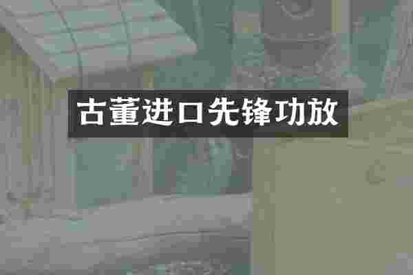 古董进口先锋功放