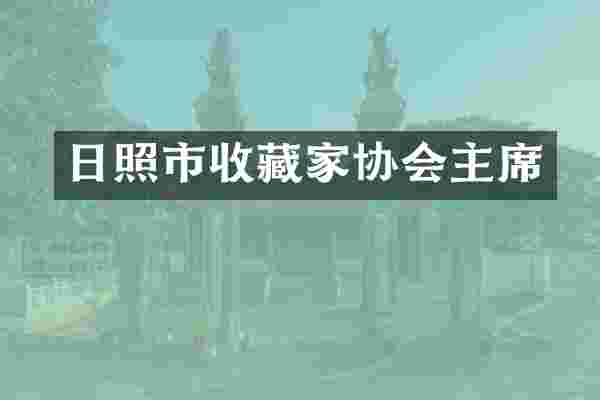 日照市收藏家协会主席