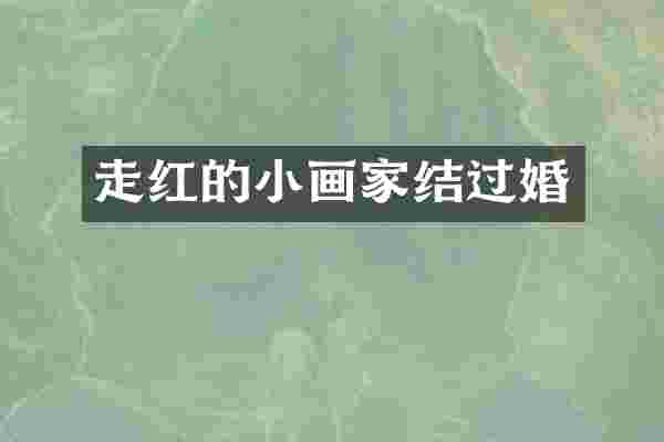 走红的小画家结过婚