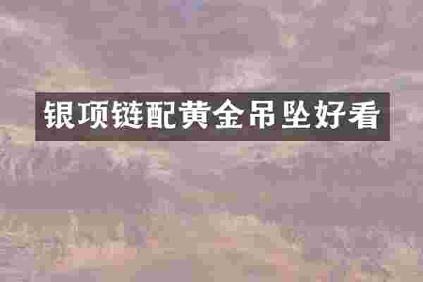 银项链配黄金吊坠好看