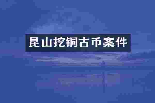 昆山挖铜古币案件