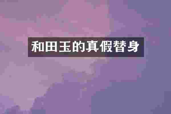 和田玉的真假替身