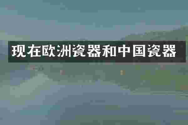 现在欧洲瓷器和中国瓷器