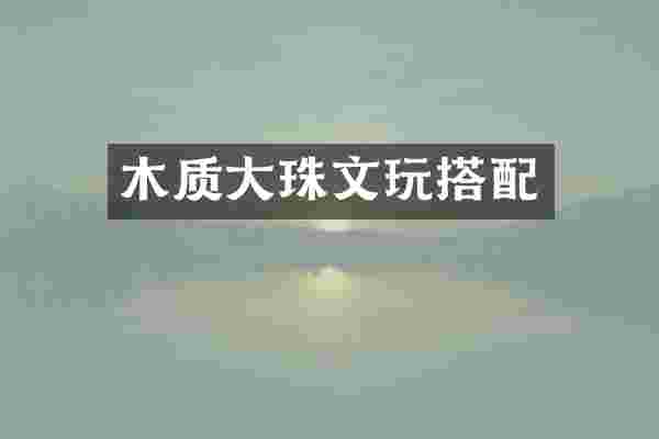 木质大珠文玩搭配