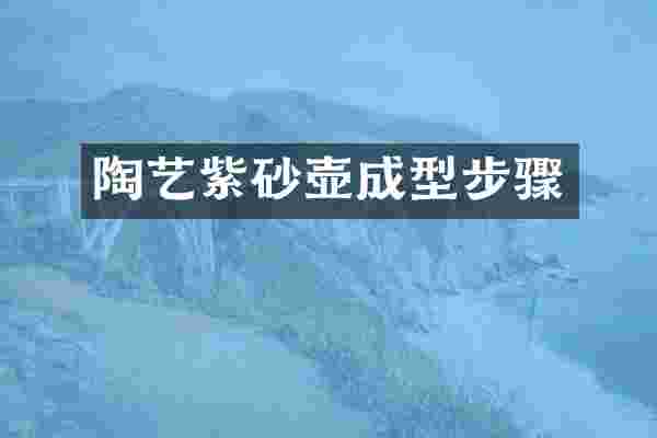 陶艺紫砂壶成型步骤