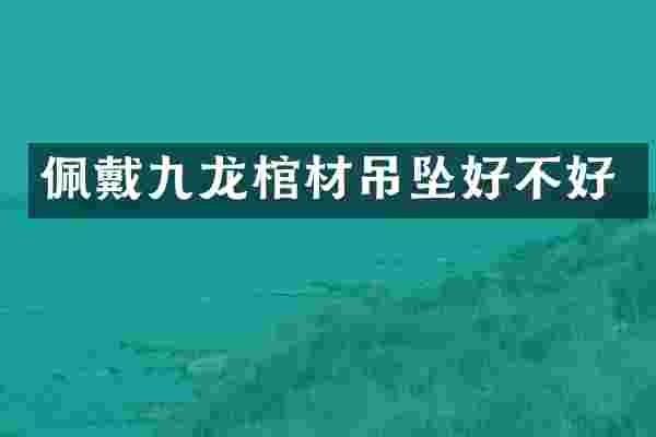 佩戴九龙棺材吊坠好不好