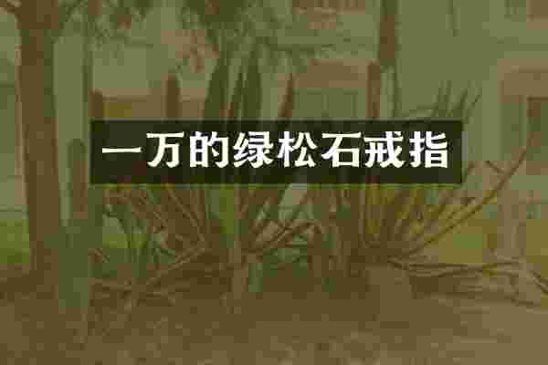 一万的绿松石戒指