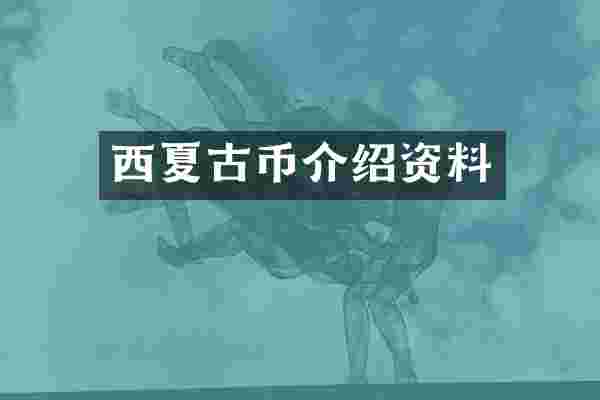 西夏古币介绍资料