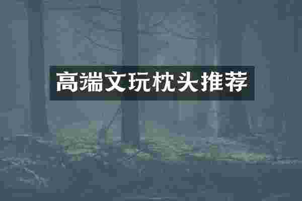 高端文玩枕头推荐