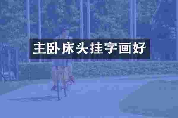 主卧床头挂字画好