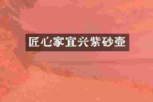 匠心家宜兴紫砂壶