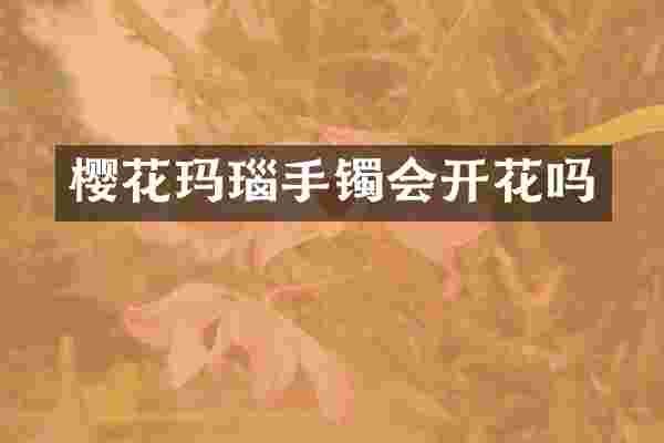 樱花玛瑙手镯会开花吗