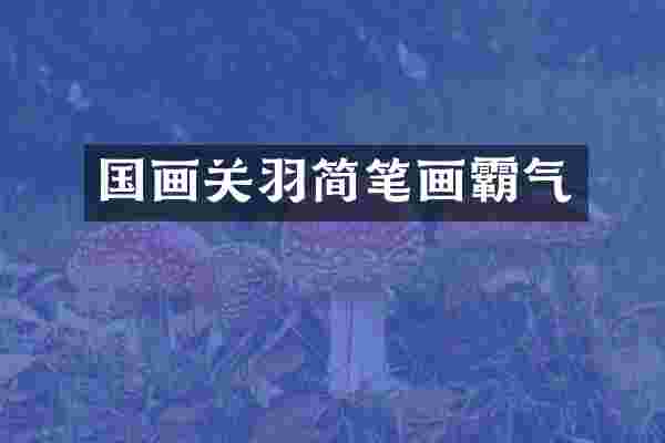 国画关羽简笔画霸气