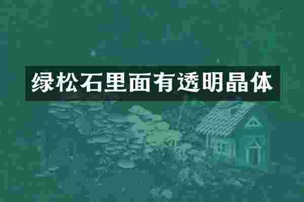 绿松石里面有透明晶体