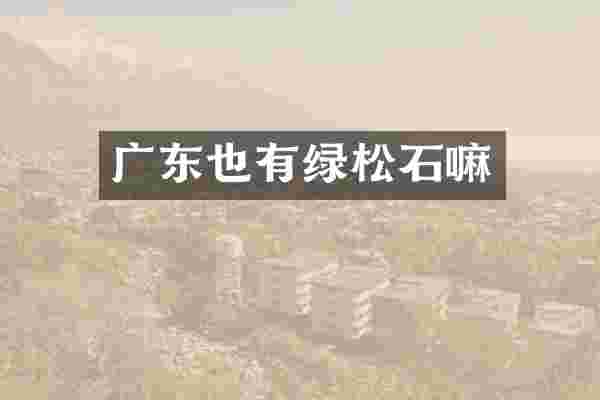 广东也有绿松石嘛