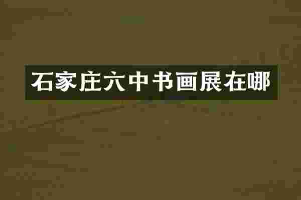 石家庄六中书画展在哪