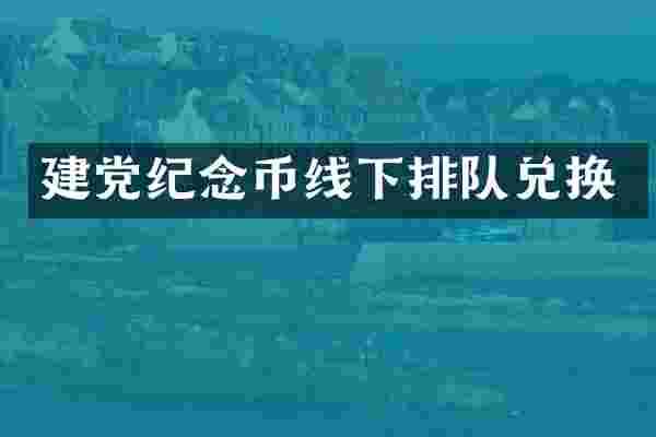 建党纪念币线下排队兑换