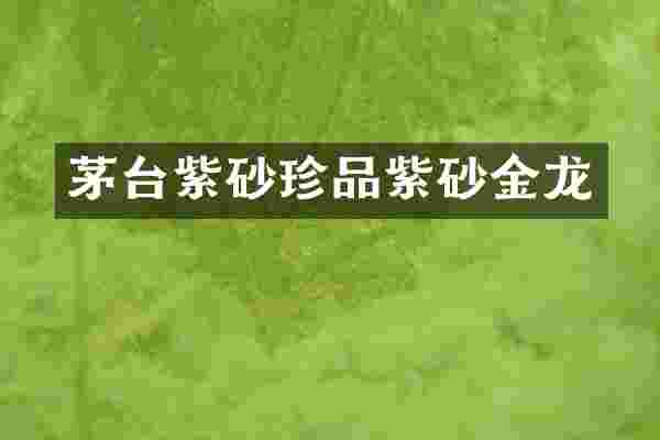 茅台紫砂珍品紫砂金龙