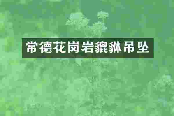 常德花岗岩貔貅吊坠