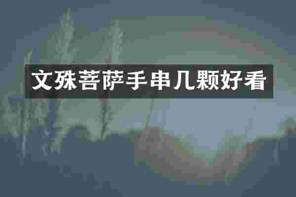 文殊菩萨手串几颗好看