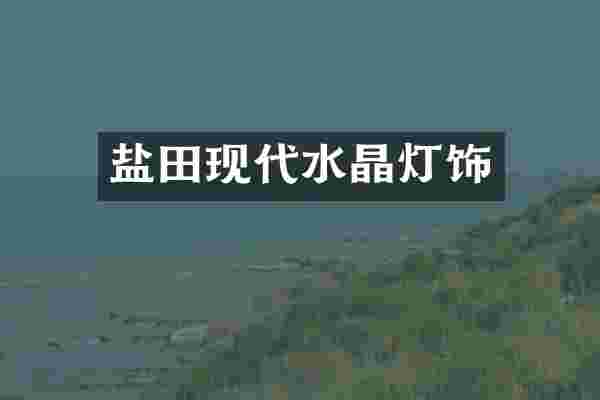 盐田现代水晶灯饰