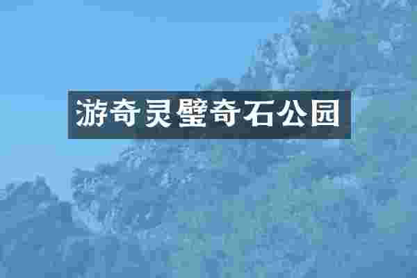 游奇灵璧奇石公园