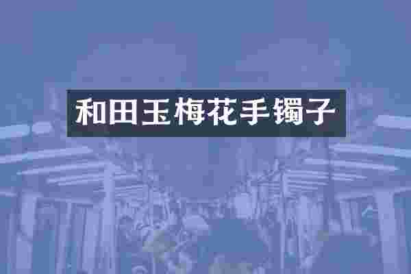 和田玉梅花手镯子