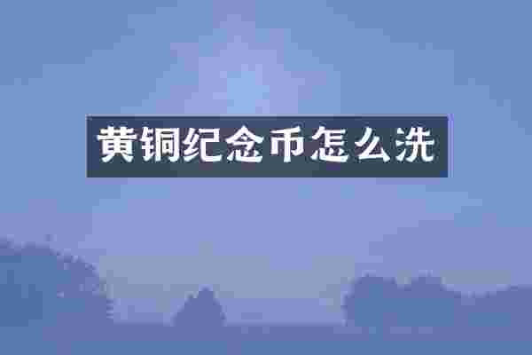 黄铜纪念币怎么洗