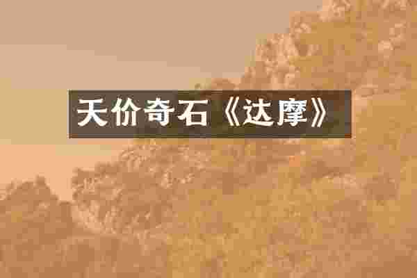 天价奇石《达摩》