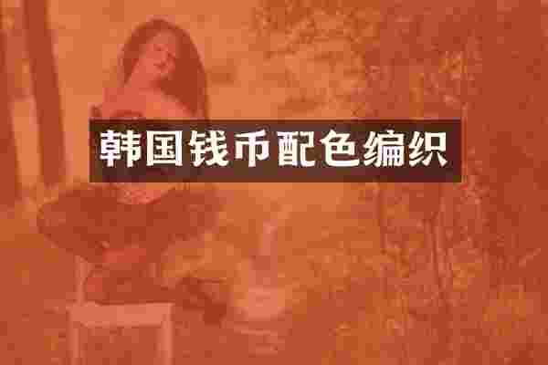 韩国钱币配色编织
