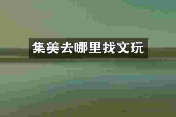 集美去哪里找文玩
