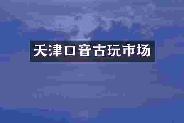 天津口音古玩市场
