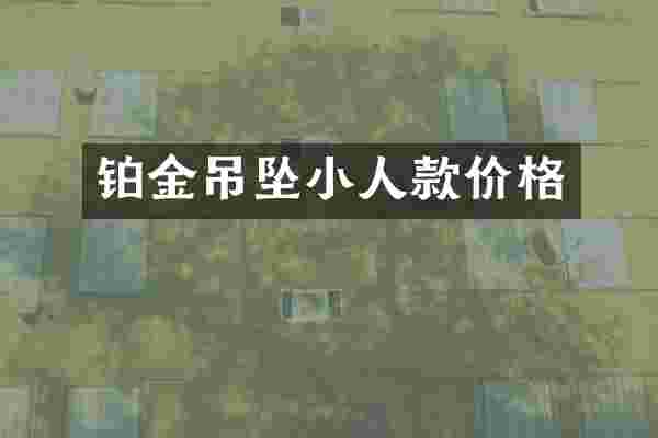 铂金吊坠小人款价格