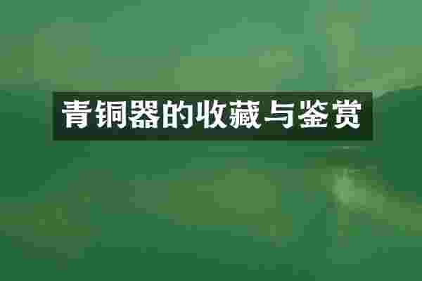 青铜器的收藏与鉴赏