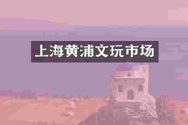 上海黄浦文玩市场