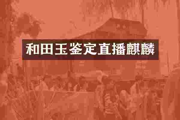 和田玉鉴定直播麒麟