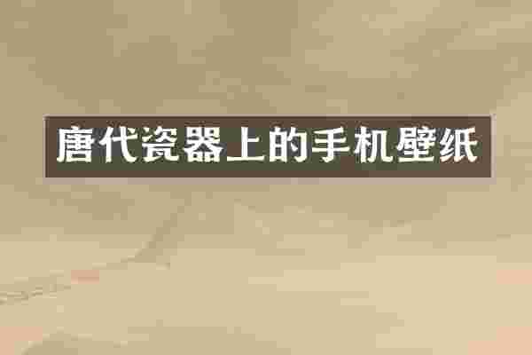 唐代瓷器上的手机壁纸