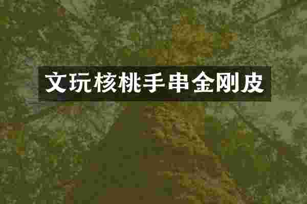 文玩核桃手串金刚皮