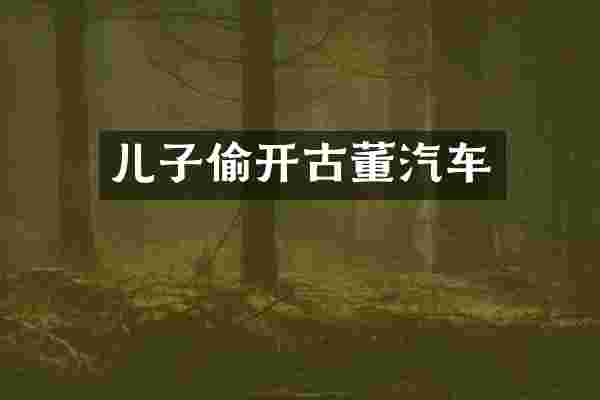 儿子偷开古董汽车