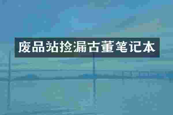 废品站捡漏古董笔记本