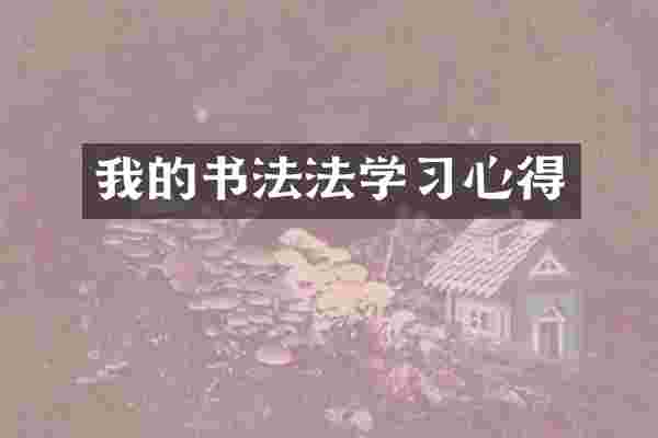 我的书法法学习心得