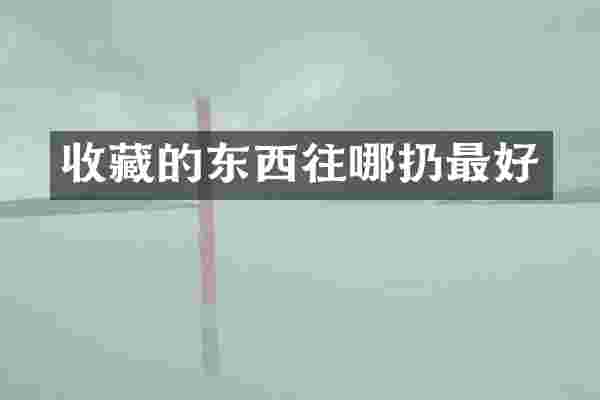 收藏的东西往哪扔最好