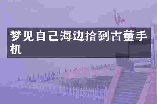梦见自己海边拾到古董手机
