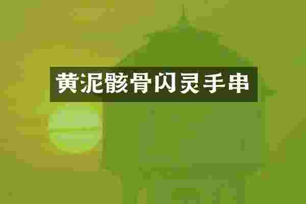 黄泥骸骨闪灵手串